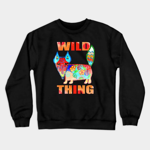 Wild thing fox Crewneck Sweatshirt by AgniArt